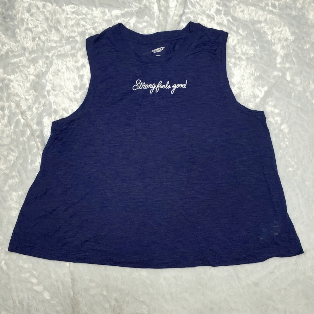 Navy Blue Workout Tank Top - Large